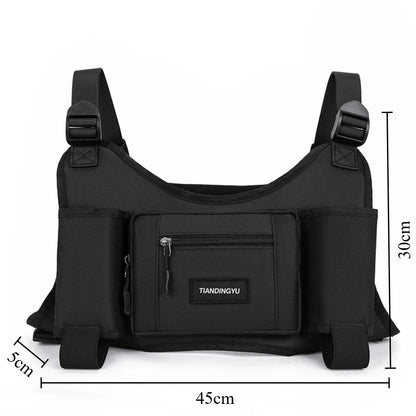 Tactical Chest Rig Bag for Men – Outdoor Vest Pouch for Hiking & Running