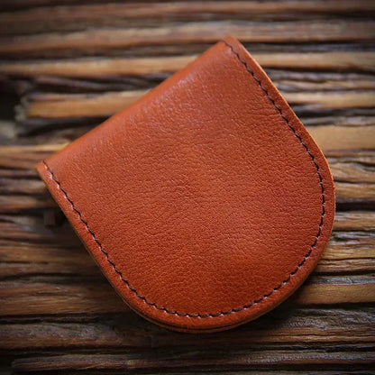 Genuine Leather Mini Coin Wallet – Compact Hasp Purse for Women & Men