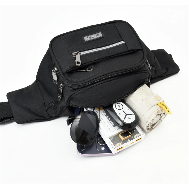 Waterproof Waist Bag – Men's Anti-Theft Chest Pack for Travel & Sports