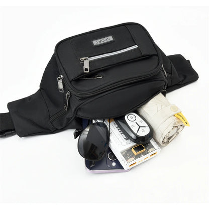 Waterproof Waist Bag – Men's Anti-Theft Chest Pack for Travel & Sports