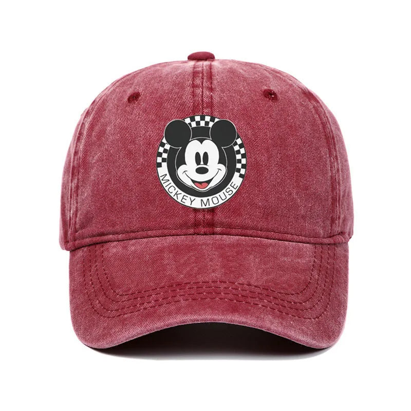 Unisex Mickey Mouse Print Kawaii Baseball Cap Wear Men Women Caps Vintage Trucker Hats Adjustable
