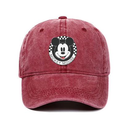 Unisex Mickey Mouse Print Kawaii Baseball Cap Wear Men Women Caps Vintage Trucker Hats Adjustable