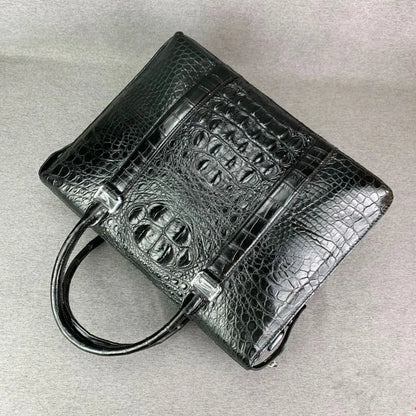 Crocodile Leather Briefcase Men's Luxury Business Laptop Bag