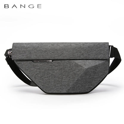 BANGE Men's Waterproof Crossbody Sling Bag – Multifunction Chest & Shoulder Messenger