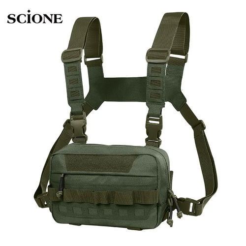 Tactical Chest Rig Bag – Fishing Lure & Outdoor Hiking Vest Pack