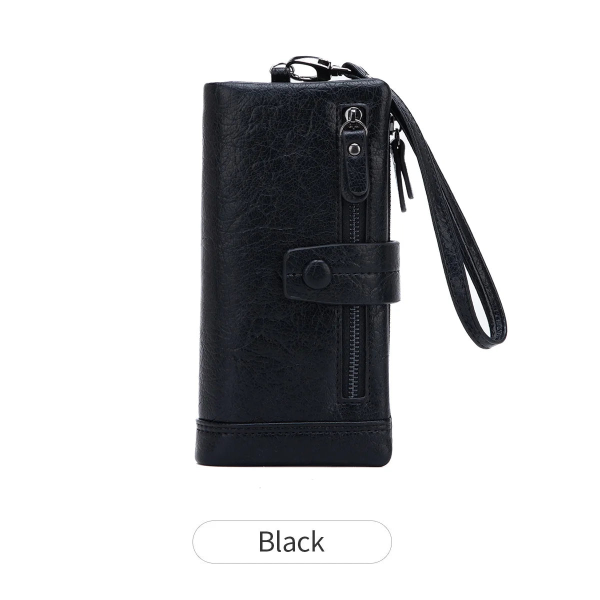 RFID Blocking Long Wallet – Women's Large Capacity Trifold Purse