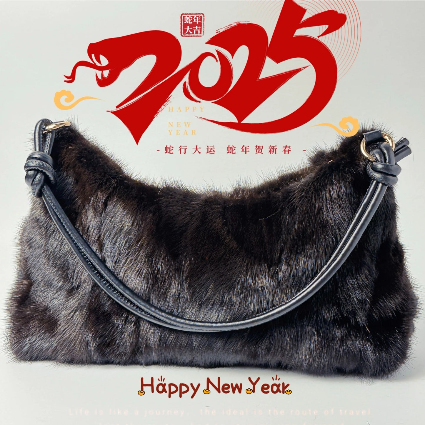 Faux Fur Shoulder Bag – Luxury Women's Crossbody Handbag