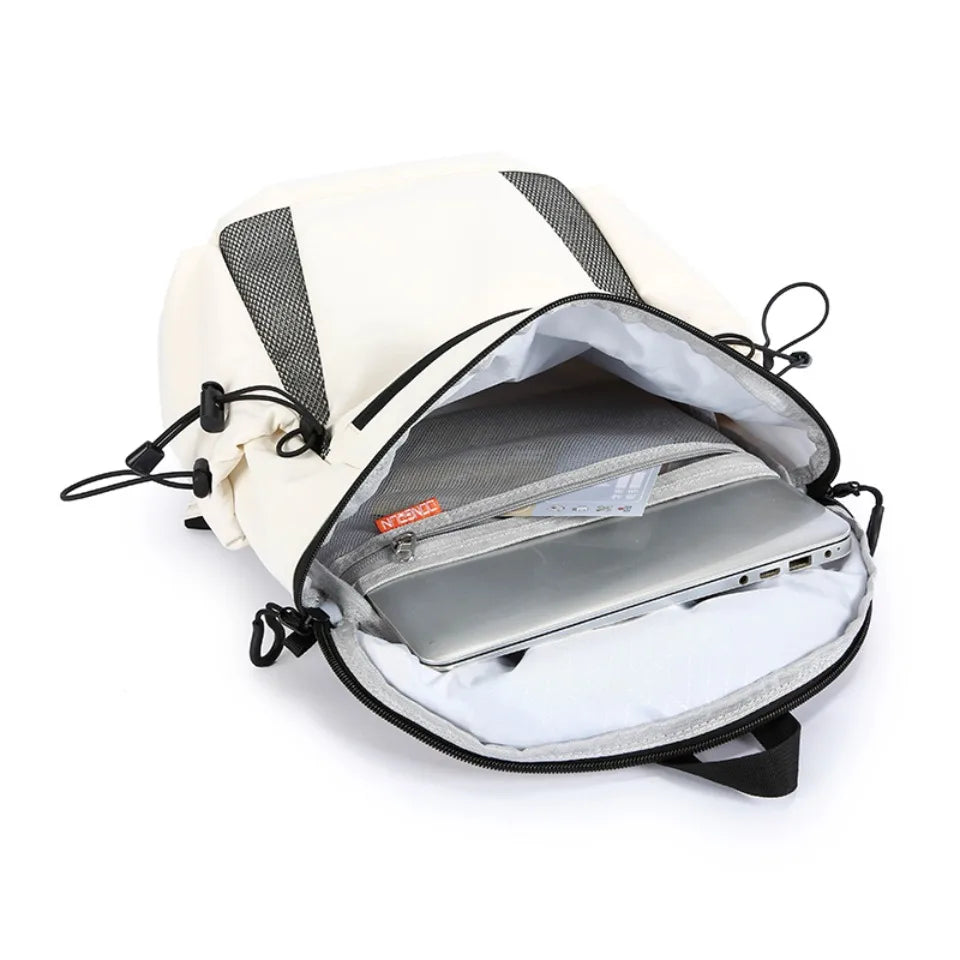 Water-Resistant Nylon Backpack – Large Capacity Unisex Outdoor Bag