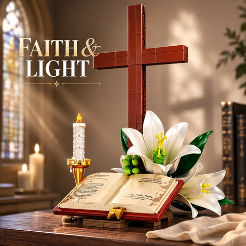 Holy Cross Bible Building Blocks Set – Religious MOC Brick Model