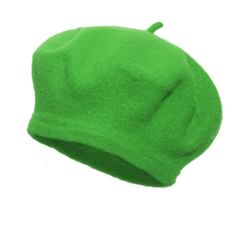 Wool Beret Hat – French Painter Style for Women & Girls