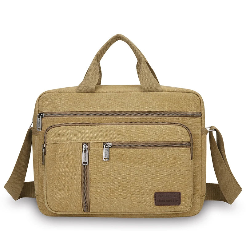 Canvas Shoulder Bag for Men – Casual Crossbody Tote