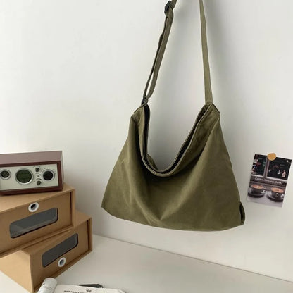 Women's Large Capacity Cotton Crossbody Shoulder Bag