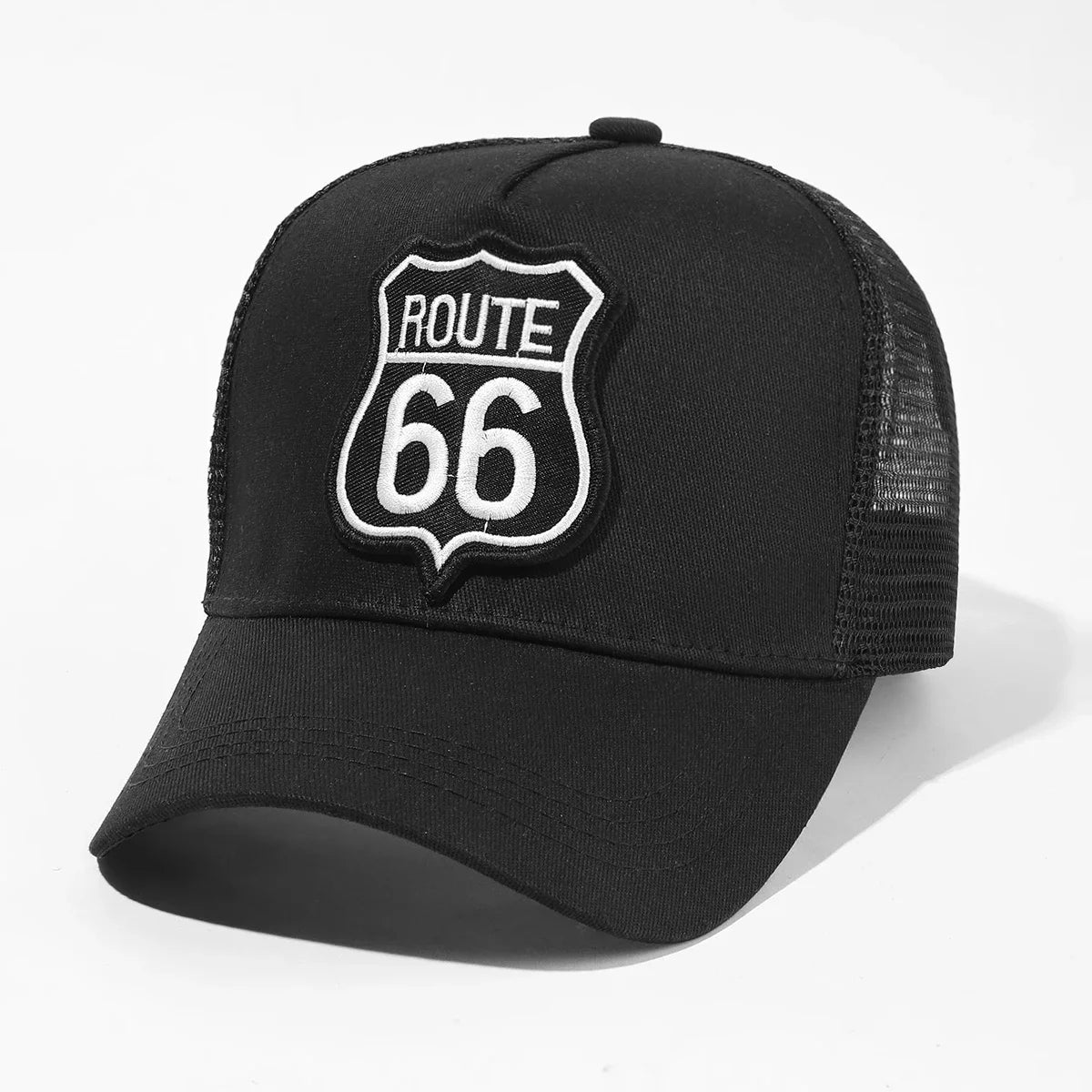 Route 66 Mesh Trucker Cap – Breathable Adjustable Baseball Hat