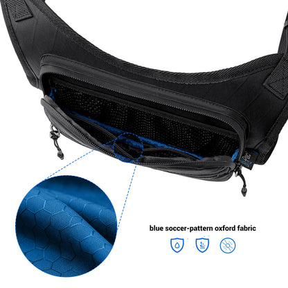Men's Sports Chest Bag – Water-Resistant Lightweight with Reflective Strips
