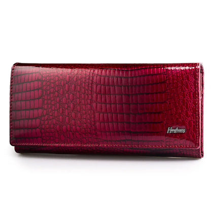 Alligator Pattern Women's Genuine Leather Clutch Wallet