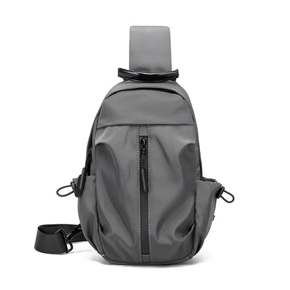 Men's Chest Bag Sling Bag with USB Charging Port