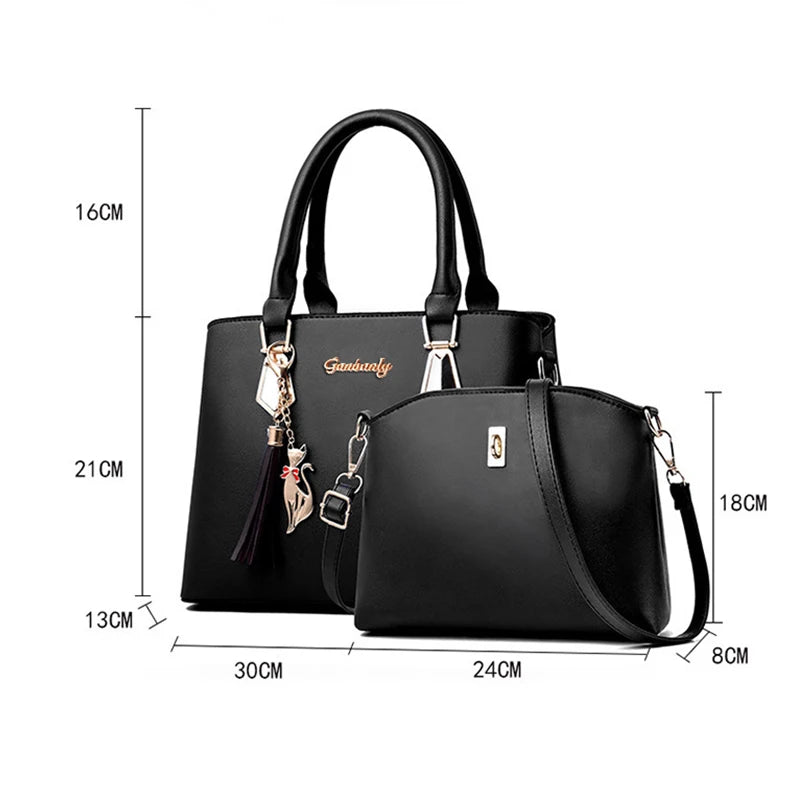 Women's 2-Piece Crossbody Handbag & Tote Set
