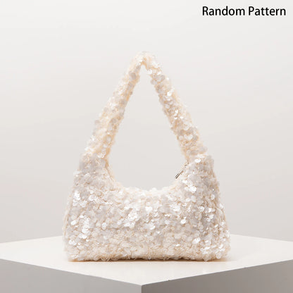 Sequin Shoulder Bag for Women – Glam Party Hobo Bag