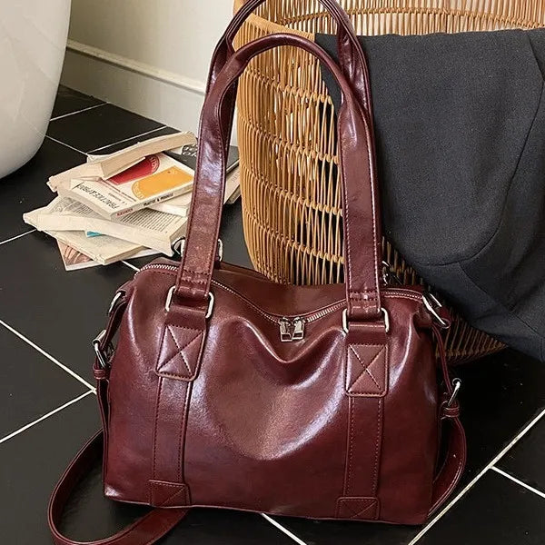 Retro Large Capacity Tote Bag Simple Pillow Messenger Leisure Travel Shoulder