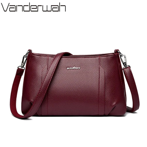Women's Soft Leather Crossbody Bag – Elegant Shoulder Purse