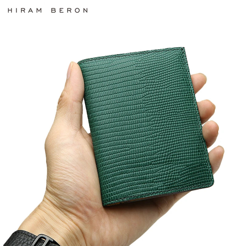 RFID Blocking Leather Wallet for Men, Slim Bifold Card Holder