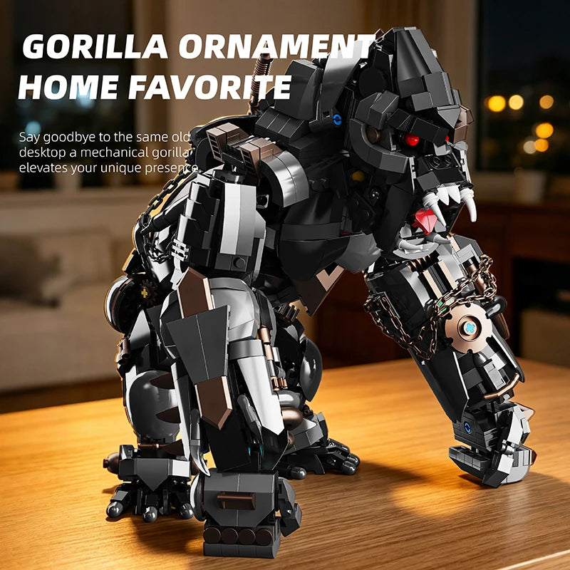 Mecha Gorilla Building Blocks Set – Giant Robotic Ape MOC Kit