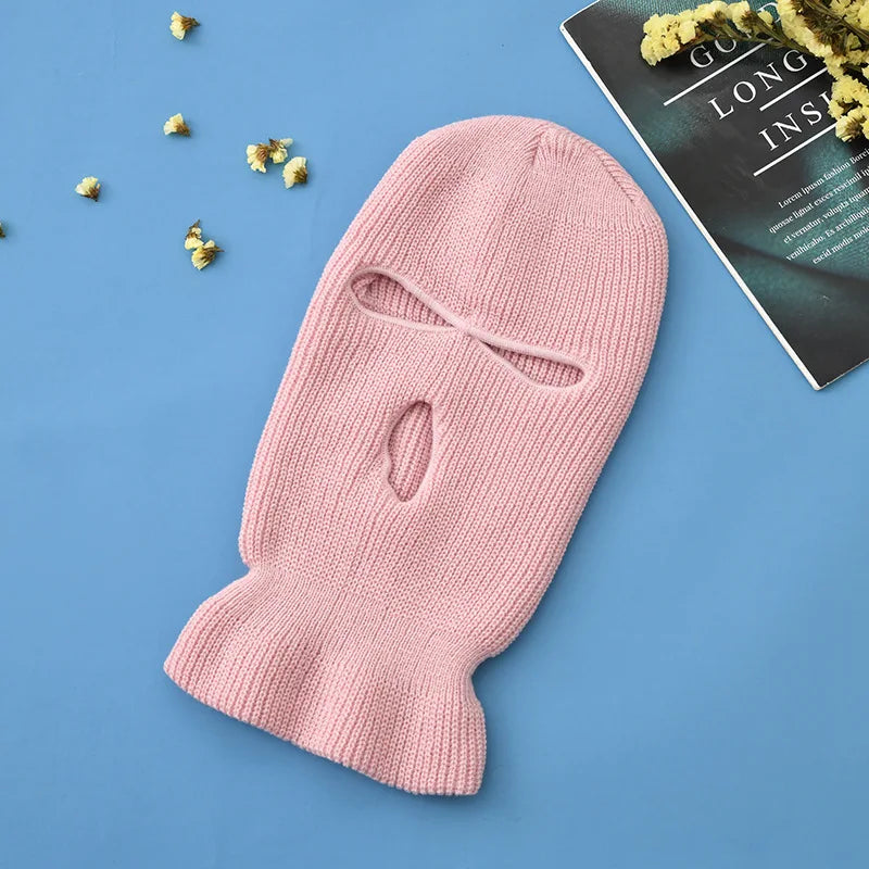 Knitted Balaclava Ski Mask – Full Face Winter Hat for Men & Women