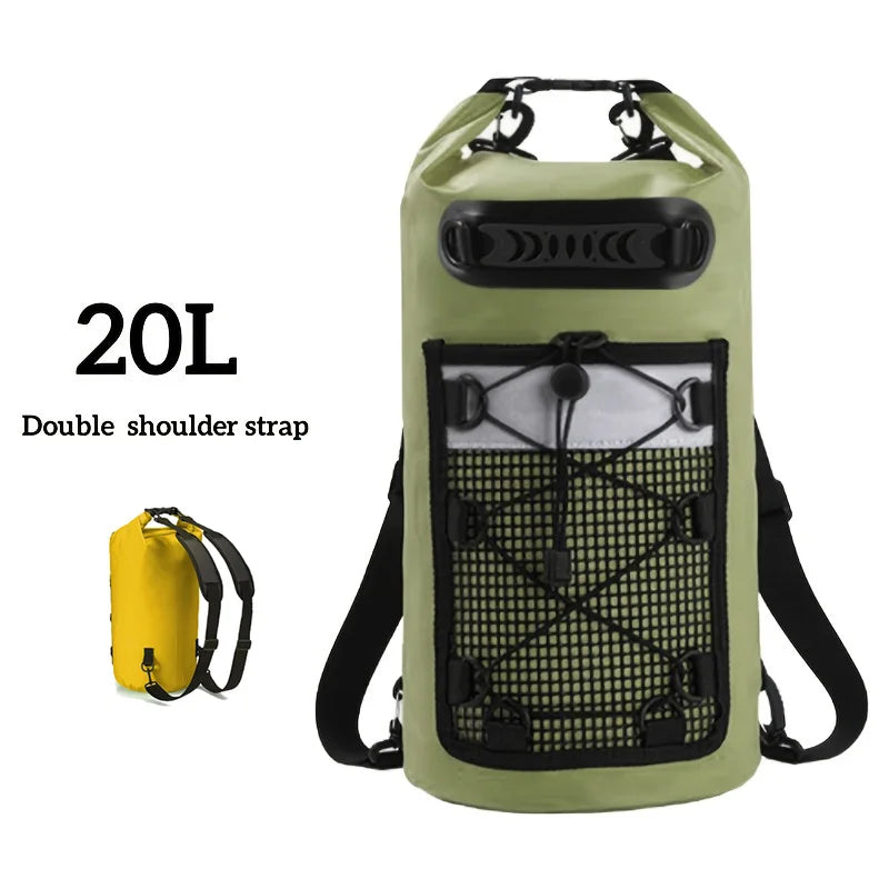 Waterproof Dry Bag Backpack PVC 10L 20L 30L 40L Kayak Trekking