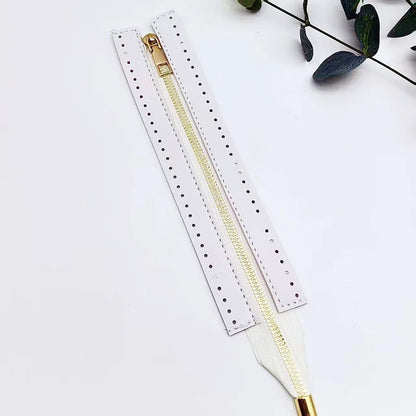 24cm PU Leather Zipper Strip for DIY Handmade Bags