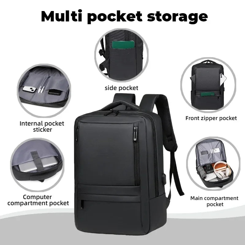 Men's Laptop Backpack – Large Capacity Business Travel Bag
