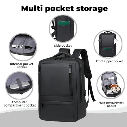 Men's Laptop Backpack – Large Capacity Business Travel Bag