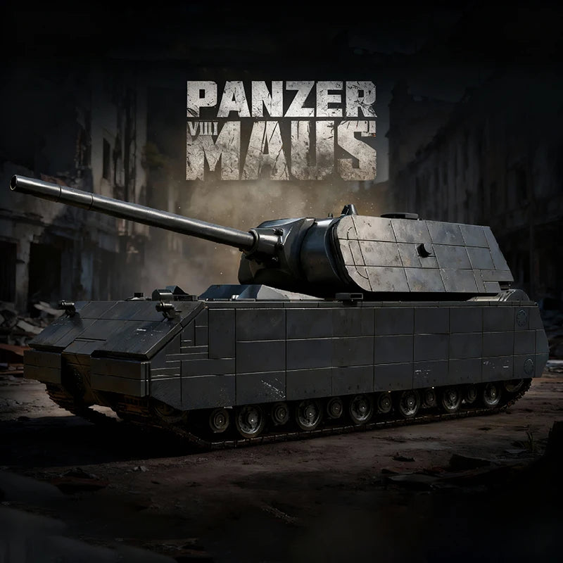 Panzer VIII Maus MOC Tank Building Set – 2416 Pcs 1:28 Scale