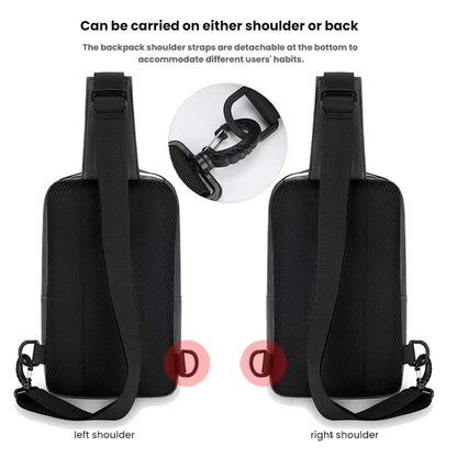 Men's Chest Bag Multi-Compartment Sling Shoulder Bag