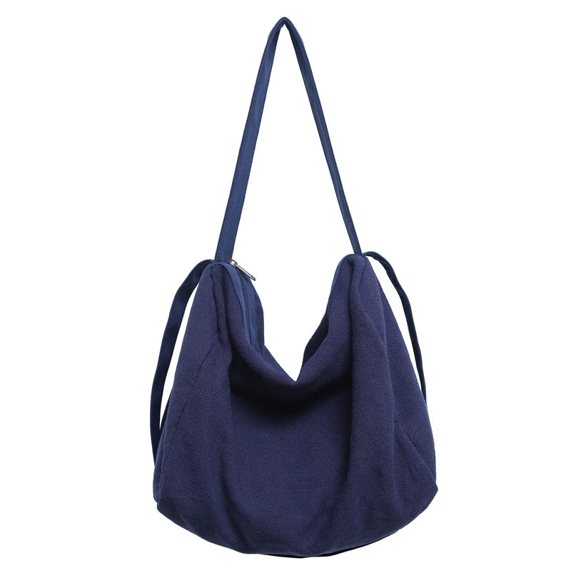 Large Capacity Canvas Tote Bag – Women's Shoulder & Crossbody Handbag