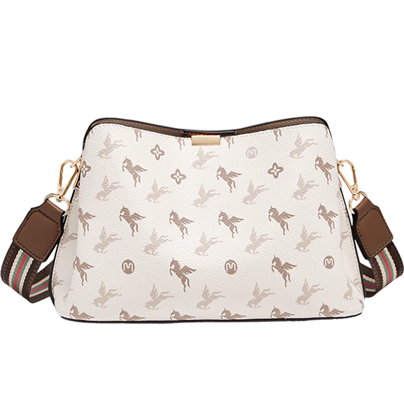 FOXER Monogram Women Shoulder Tote Bag 2026 Fashion Commuter Female Large Crossbody Purse for Mom