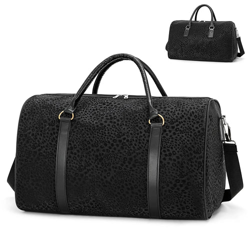 Leopard Pattern Men's Travel Duffle Bag | Overnight Weekender
