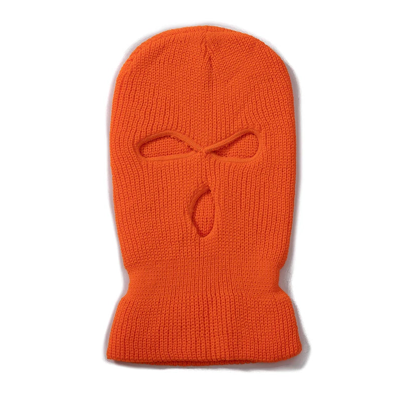 Balaclava Ski Mask 3-Hole Winter Face Cover – Unisex Knit Beanie