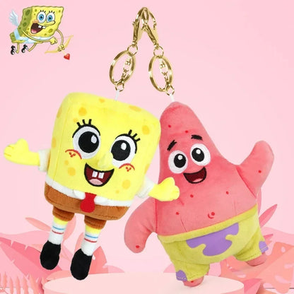 SpongeBob Plush Keychain – Kawaii Cartoon Bag Charm