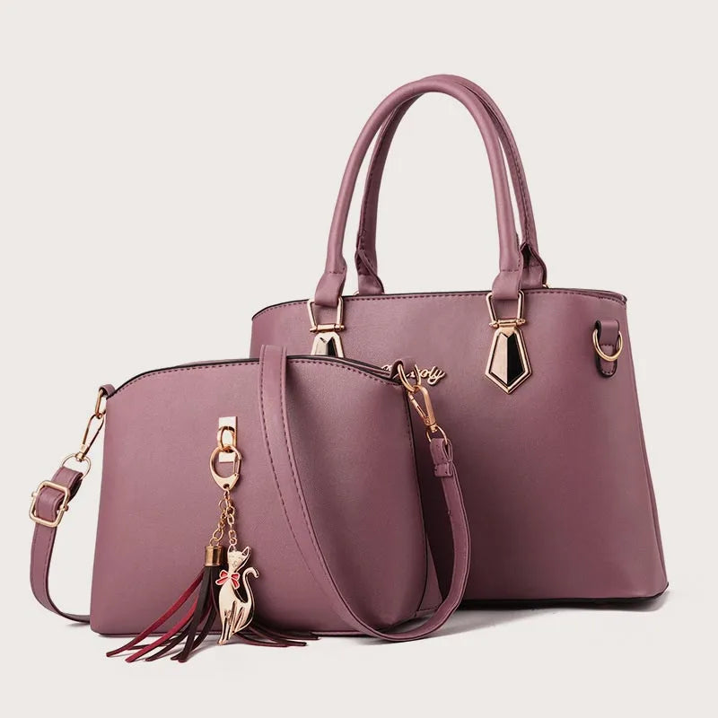 Women's 2-Piece Crossbody Handbag & Tote Set