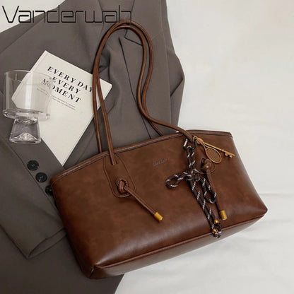 PU Leather Shoulder Bag for Women – Y2K Crossbody Handbag