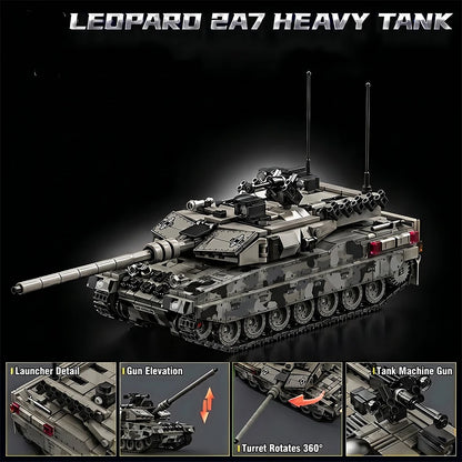 Leopard 2A7 Military Tank Building Blocks Set – 1007 Pieces