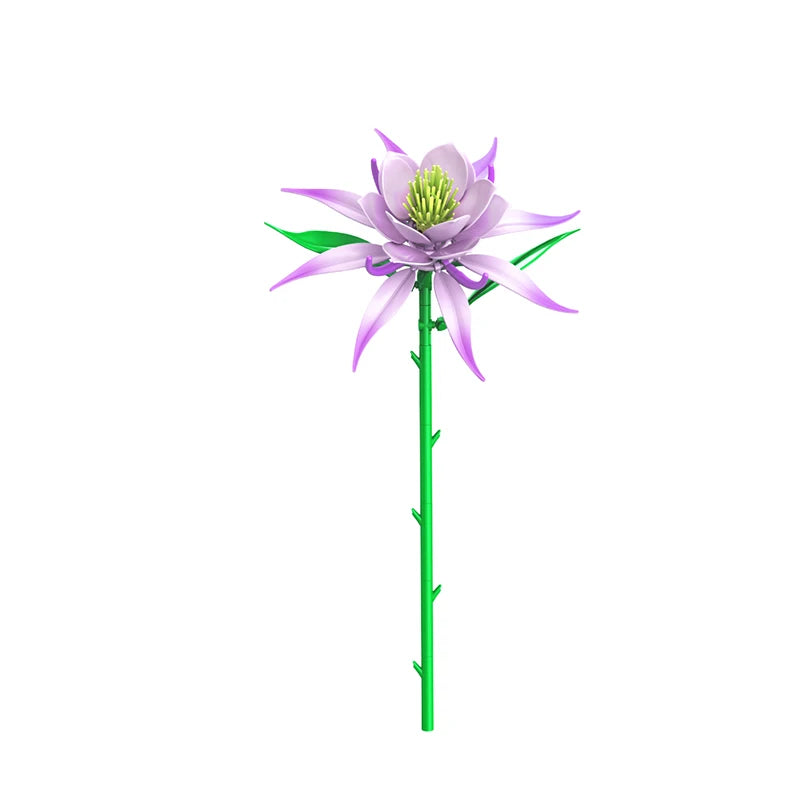 Flower & Plant Building Blocks Set – Eternal Bouquet Home Decor Model