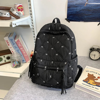 Kids School Backpack with Bow Print – Lightweight for Girls