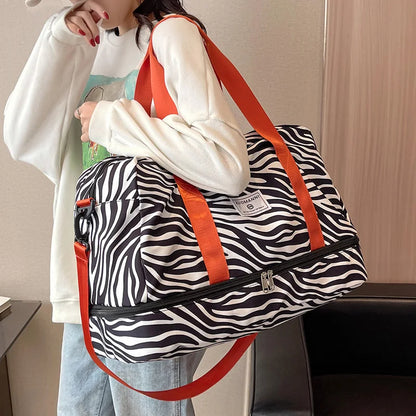 Animal Print Duffle Bag – Large Capacity Gym & Travel Weekender
