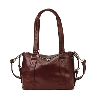 Retro Large Capacity Tote Bag Simple Pillow Messenger Leisure Travel Shoulder