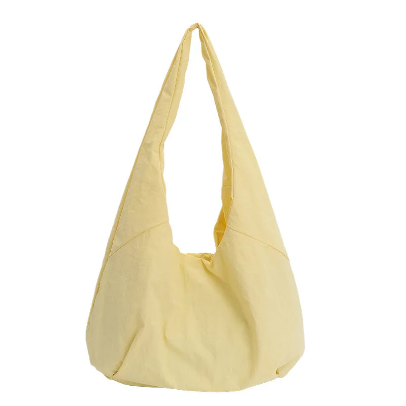 Large Capacity Canvas Shoulder Bag – Casual Hobo Tote for Women