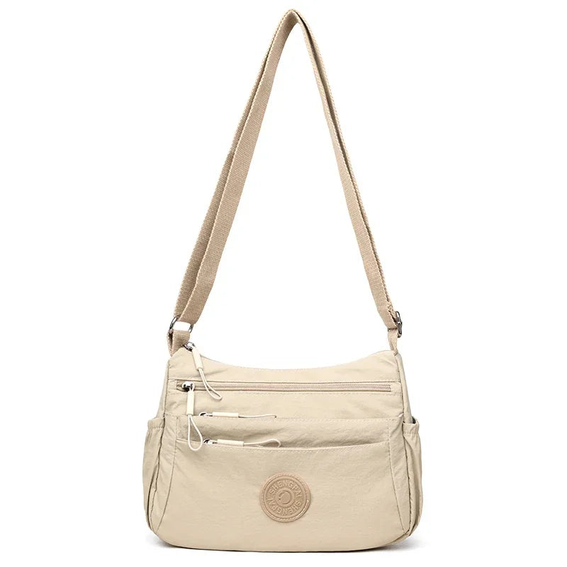 Women's Multi-Pocket Crossbody Shoulder Bag – Lightweight Nylon