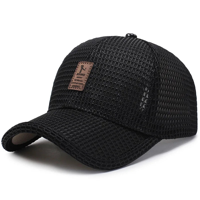 Breathable Mesh Baseball Cap Unisex Snapback Summer Sun Hat