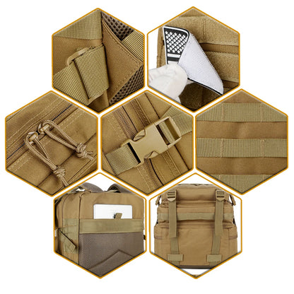 45L Tactical Backpack – Men's MOLLE Military Assault Pack