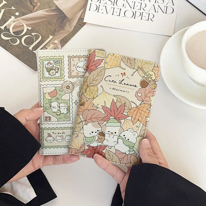 Cute Cartoon PU Leather Passport Cover – Waterproof Travel Holder
